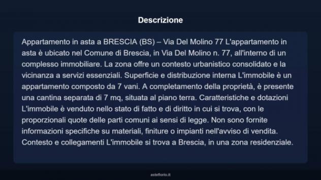 Immobile in asta di 105 m² con più di 5 locali in vendita a Brescia - Foto 4