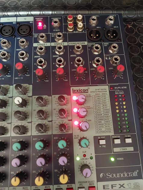 Mixer Soundcraft EFX 12 processore effetti 24-bit - Foto 5
