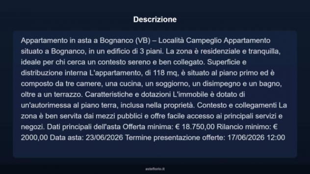 Immobile in asta di 118 m², box auto in vendita a Bognanco - Foto 7