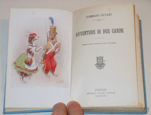 Avventure di due Canini, TOMMASO CATANI, ill. C. Chiostri, 1934. - Foto 2