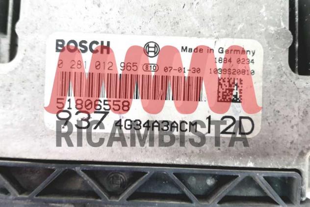 0281012965 Alfa 1.9 JTD centralina motore Bosch - Foto 2