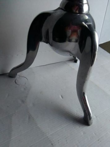 Base per candelabro (?) o altro in alluminio vintage - Foto 5