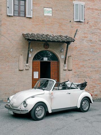 Maggiolino maggiolone decapottabile bianco
