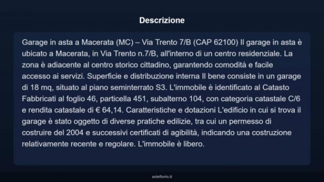 Immobile in asta di 18 m² in vendita a Macerata - Foto 3