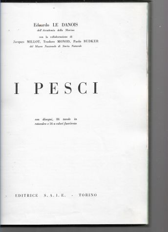 1956 I PESCI RILEGATO