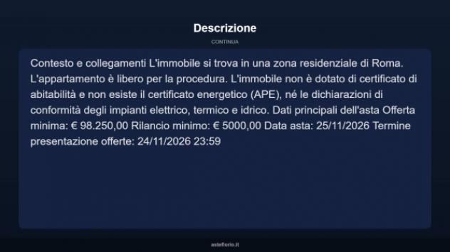 Immobile in asta di 15 m², box auto in vendita a Roma - Foto 4
