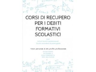 LEZIONI DI RECUPERO DEBITI FORMATIVI SCOLASTICI