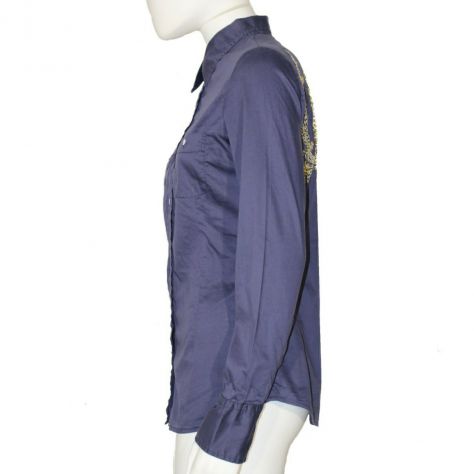 camicia da donna sciancrata blu di REPLAY - tg. M - Foto 4
