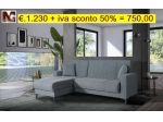 PROMOZIONE DIVANO CON CONTENITORE E PENISOLA STOCK MENSILE SCADE FINE FEBBRAIO