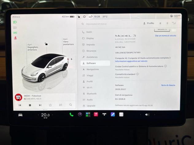 Tesla Model 3 LongRange DualMotor AWD Pompa di Calore Pelle 18” - Foto 10