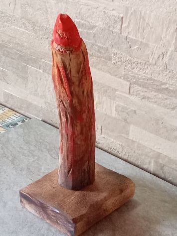 Statuetta erotica artigianale in Abete e Larice - NUOVA - Foto 4