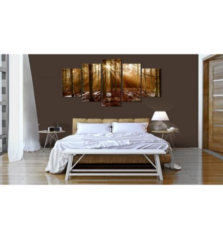 Quadro Foresta Selvaggia Beige 100x50 E 200x100 ARREDALACASA - Foto 2