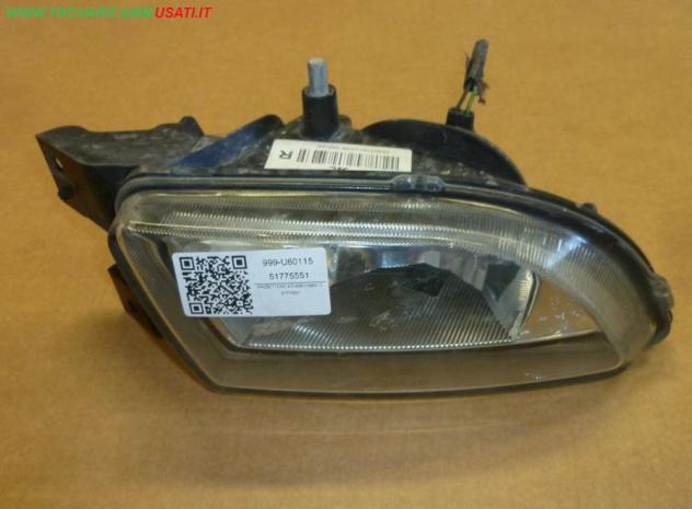 PROIETTORE FENDINEBBIA D. 51775551  Parti elettriche  Fanaleria  Fendinebbia dx. FIAT - BRAVO - 01-03-2007 - 01-03-2010, FIAT - CROMA - 01-1