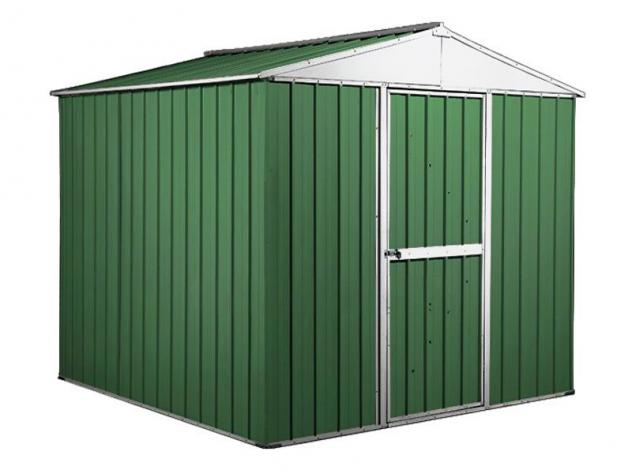 Box in Acciaio Zincato Casetta da Giardino in Lamiera 2.75 x 1.75 m x h2.12 m - 87 KG – 4.81 metri quadri - VERDE - Foto 2