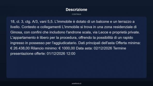 Immobile in asta di 91 m² in vendita a Ginosa - Foto 4
