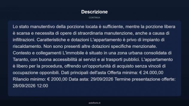 Immobile in asta di 118 m² in vendita a Taranto - Foto 4