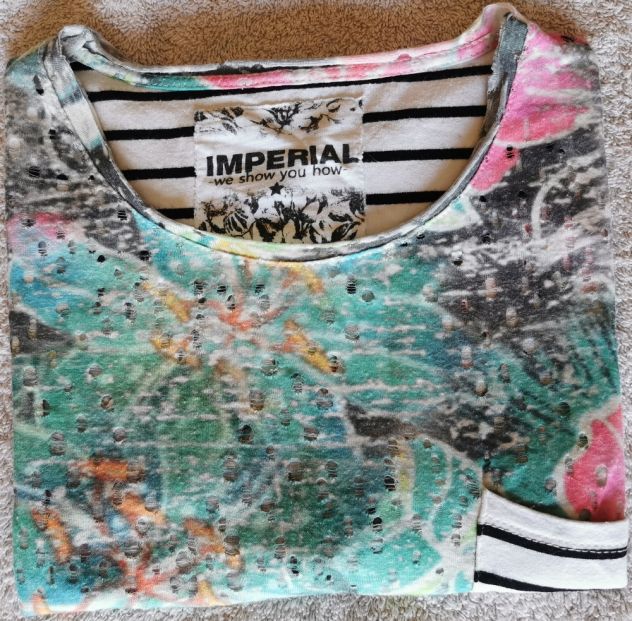 Maglia t-shirt da uomo a lavorazione traforata Imperial - Foto 6