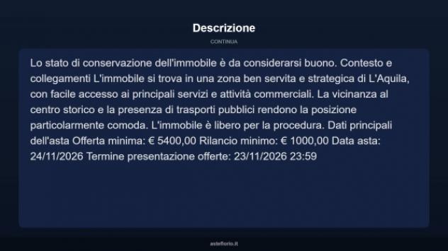 Immobile in asta di 12 m² in vendita a L'Aquila - Foto 9