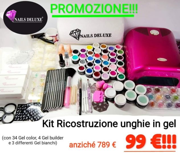 NUOVO! Kit Ricostruzione Unghie Gel