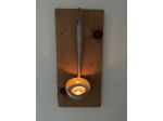 Porta mestolo vintage alluminio  con candela