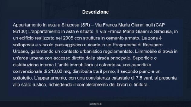 Immobile in asta di 213 m² con più di 5 locali in vendita a Siracusa - Foto 18