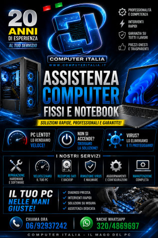 ASSISTENZA COMPUTER ROMA TUSCOLANA TOR VERGATA CINECITTA' MORENA CIAMPINO ALBANO - Foto 4