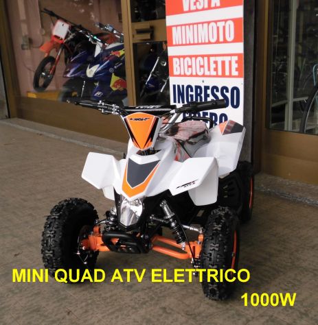 mini quad elettrico da 36V-1000W BIANCO VERDE - Foto 2