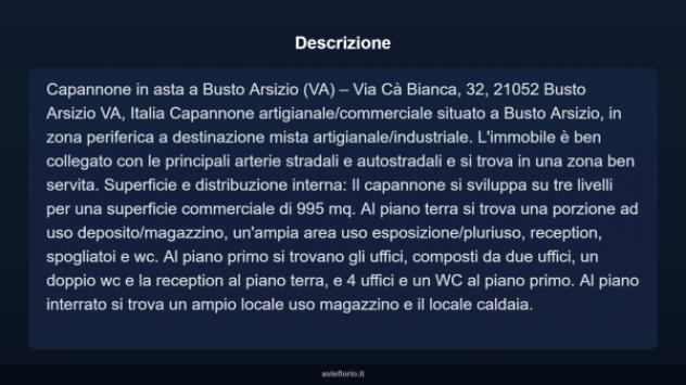 Immobile in asta di 995 m² in vendita a Busto Arsizio - Foto 3