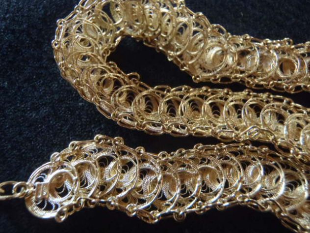 Collana parure filigrana argento - Foto 9