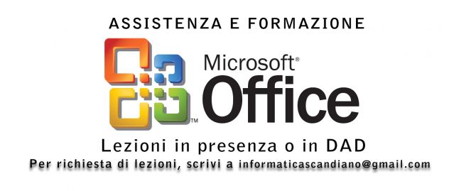 Lezioni di Office: Excel, Word e PowerPoint.