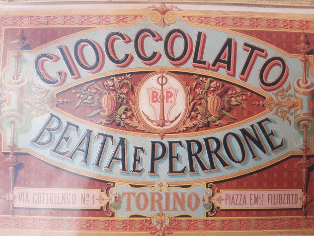 INSEGNA CIOCCOLATO BEATA E PERRONE TARGA IN RILIEVO - Foto 2
