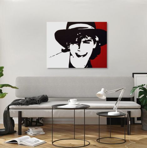 Quadro Pop Art John Taylor dei Duran Duran
