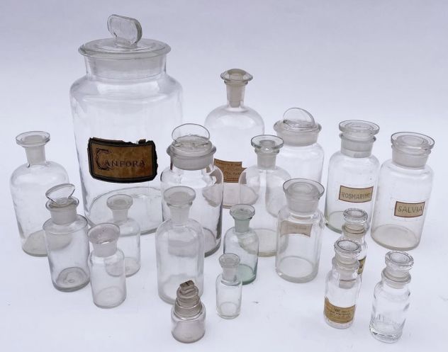 Vasi Farmacia in Vetro Vintage