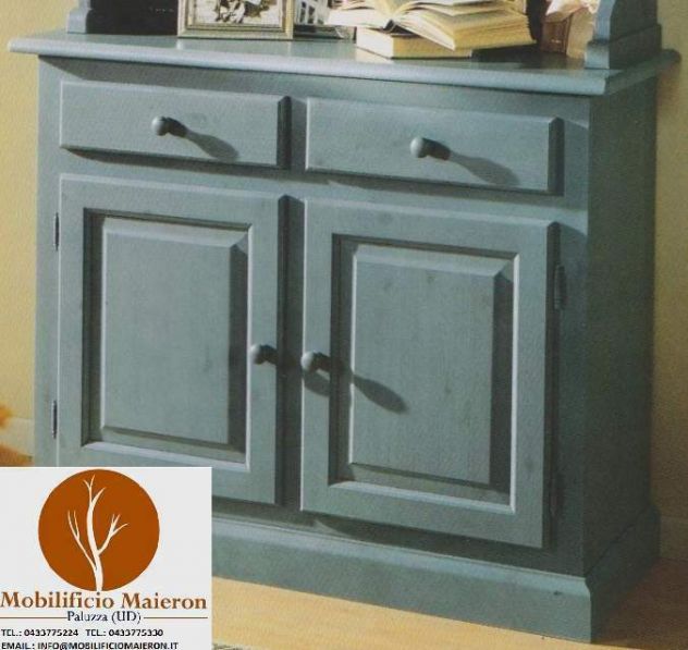 Arredamenti Rustici Matera Credenza Legno Azzurra Nuova Prezzo Fabbrica In Pino