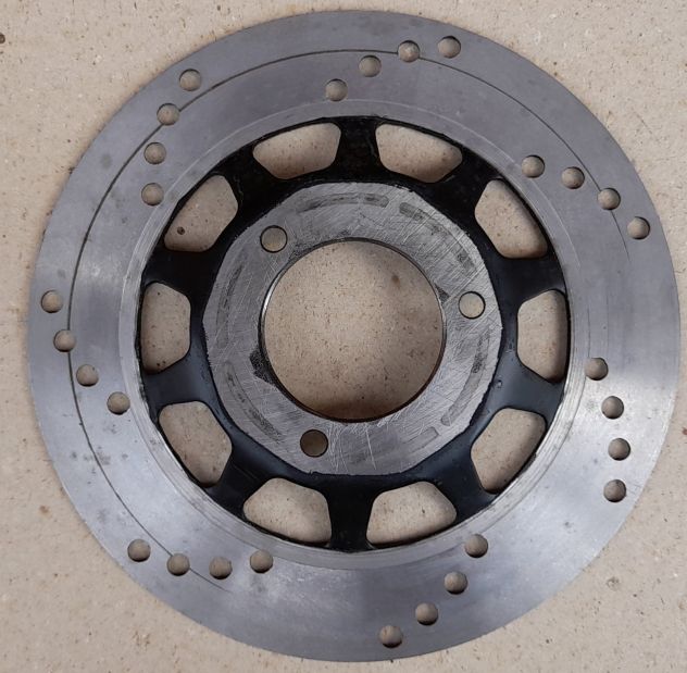 Disco freno posteriore ORIGINALE per HONDA NSR125 R e CR 125 - Foto 2