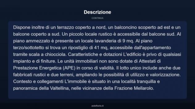 Immobile in asta di 121 m² in vendita a Cosio Valtellino - Foto 4