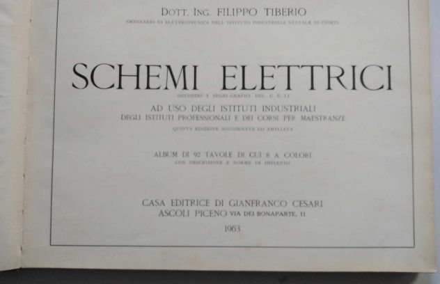 Volume 1963 SCHEMI ELETTRICI impianti illuminazione FILIPPO TIBERIO - Foto 2