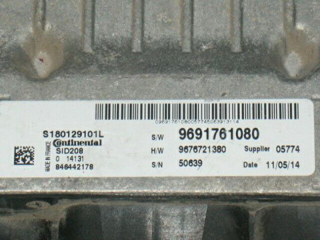 S180129101L ECU DUCATO JUMPER BOXER 2.2 HDI SID208 S180129101L SW 9691761080 - Foto 2