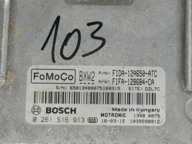 0261S16913 ECU FORD FOCUS C-MAX BXW2 0261S16913 F1DA-12A650-ATC - Foto 2