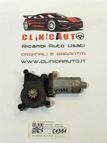 MOTORINO ALZAVETRO ANTERIORE SINISTRO MERCEDES SLK Serie (W170) 191743-XXX 0130821671 111943 (9604) - Foto 3