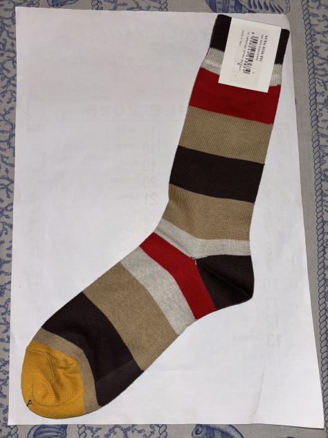 CALZE NUOVE DA UOMO IN COTONE FIRMATE ORIGINALI PAUL SMITH,MADE IN ITALY - Foto 10