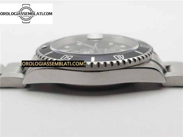 Replica Rolex SUBMARINER 16610 LN NERO SENZA INCISIONE REHAUT ACCIAIO 904L 1:1 MIGLIOR EDIZIONE SUL BRACCIALE SS SH3135 - Foto 10