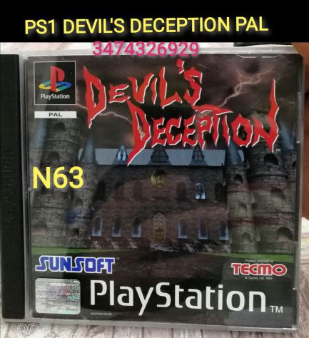 PS1 DEVIL'S DECEPTION PAL RARO - Foto 2