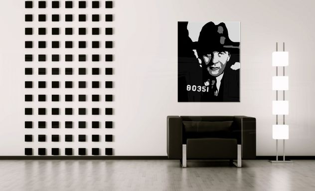 Quadro Pop Art dipinto a mano Bugsy Siegel