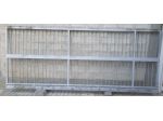 CANCELLO SCORREVOLE ZINCATO, GRIGIO, LUNGHEZZA: 4,13 METRI, ALT: 167,5 CM, USATO