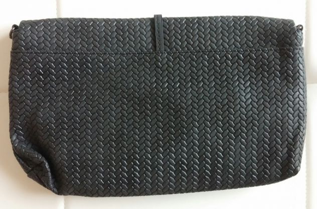 BORSA/POCHETTE ECOPELLE GRIGIA - Foto 2