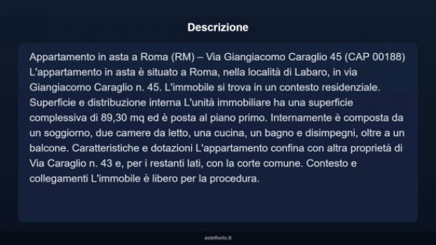 Immobile in asta di 89 m² in vendita a Roma - Foto 4