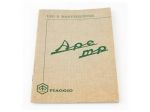 Manuale uso e manutenzione Piaggio Ape MP