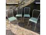 SEDIE VINTAGE ANNI 60 TUBOLARE CROMATO