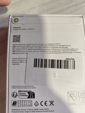 Iphone 17 Bianco nuovo 256 Gb - Foto 2